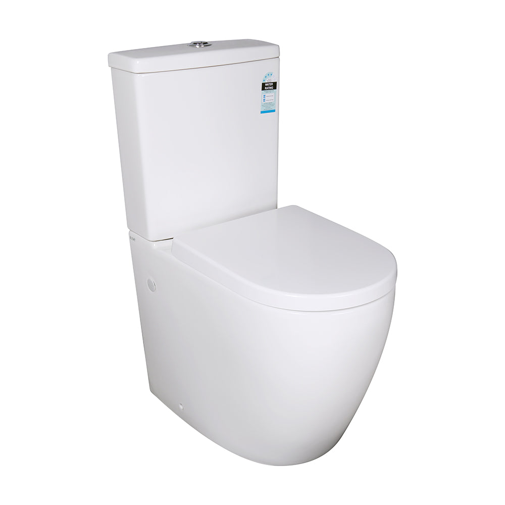 Elvera Box Rim Ambulant Gloss White Toilet Suite