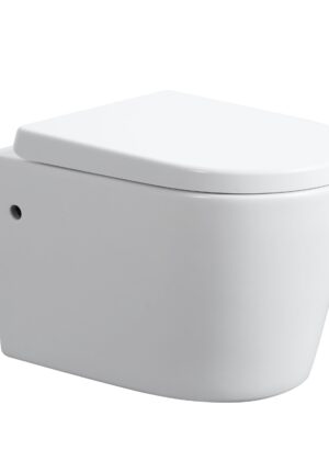 Avis Rimless Wall Hung Gloss White/ Matte White Toilet