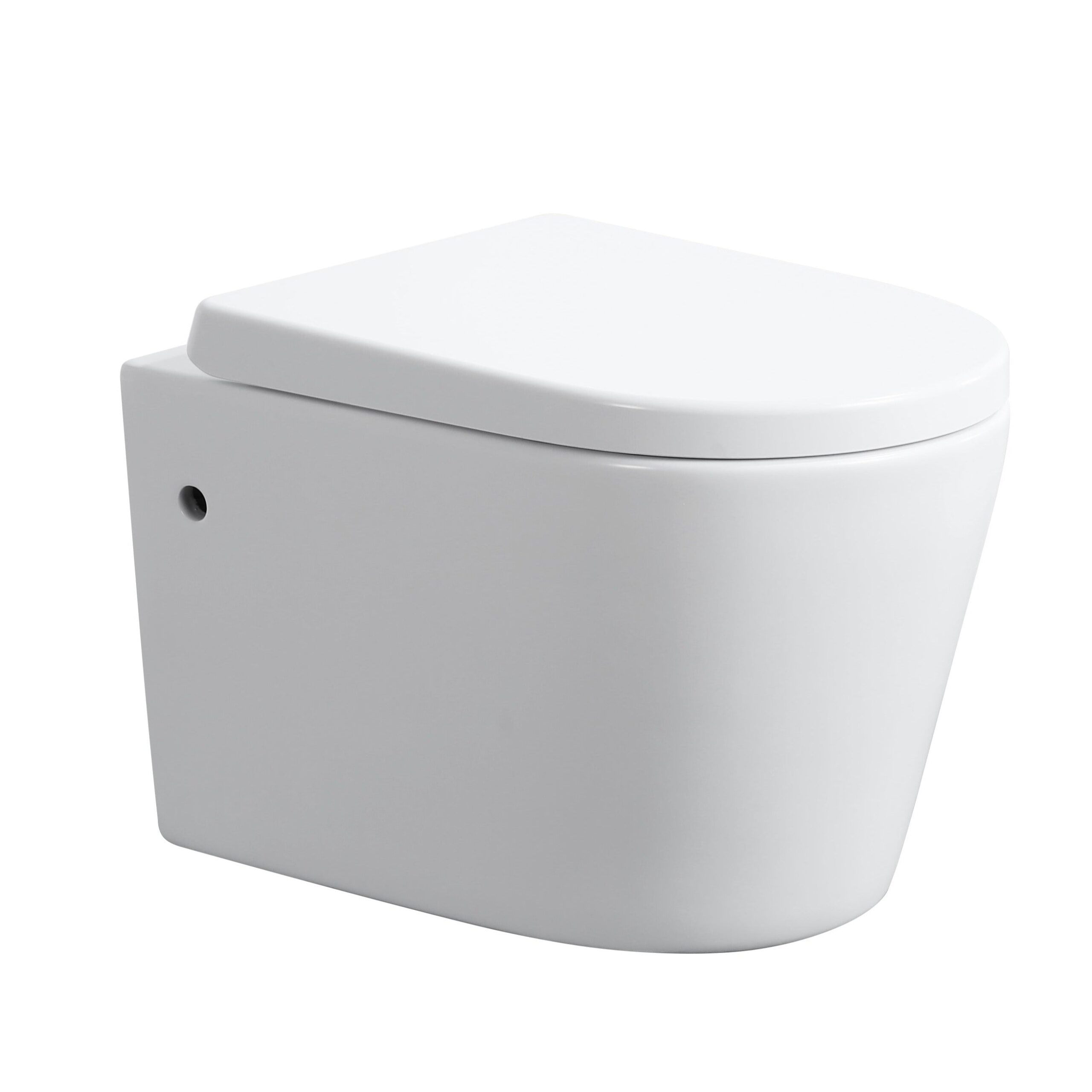 Avis Rimless Wall Hung Gloss White/ Matte White Toilet