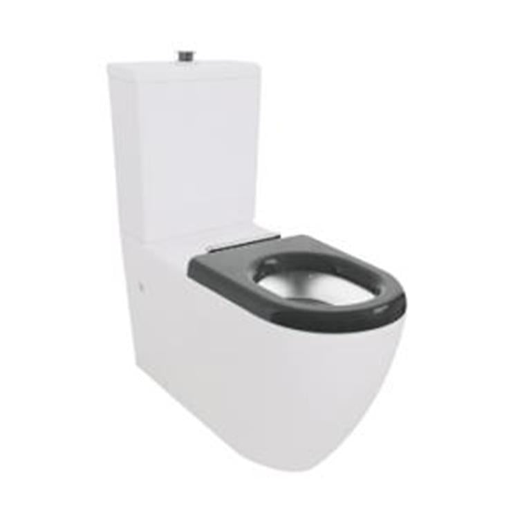 Asta Rimless Disable Rimless Gloss White Toilet Suite - Image 5