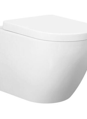 Voghera Rimless Wall Hung White Toilet Pan with Cistern